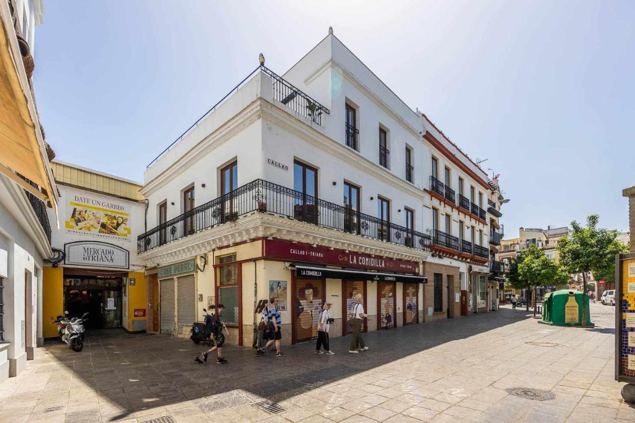 Comfy Away - Apartamento Exclusivo Mercado De Triana Con Balcon 塞维利亚 外观 照片